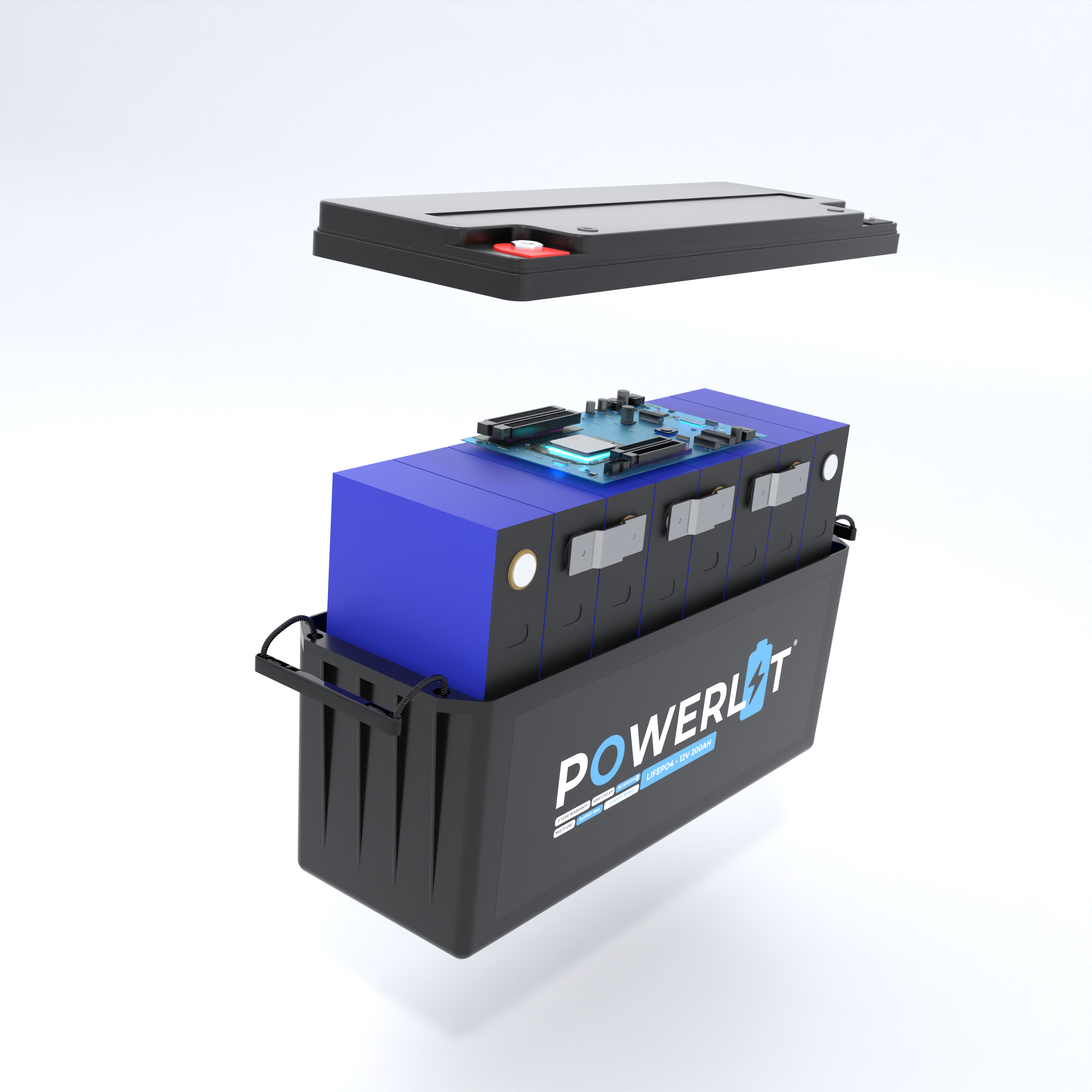 PWL12200B – 12,8V 200Ah LiFePO4 accu