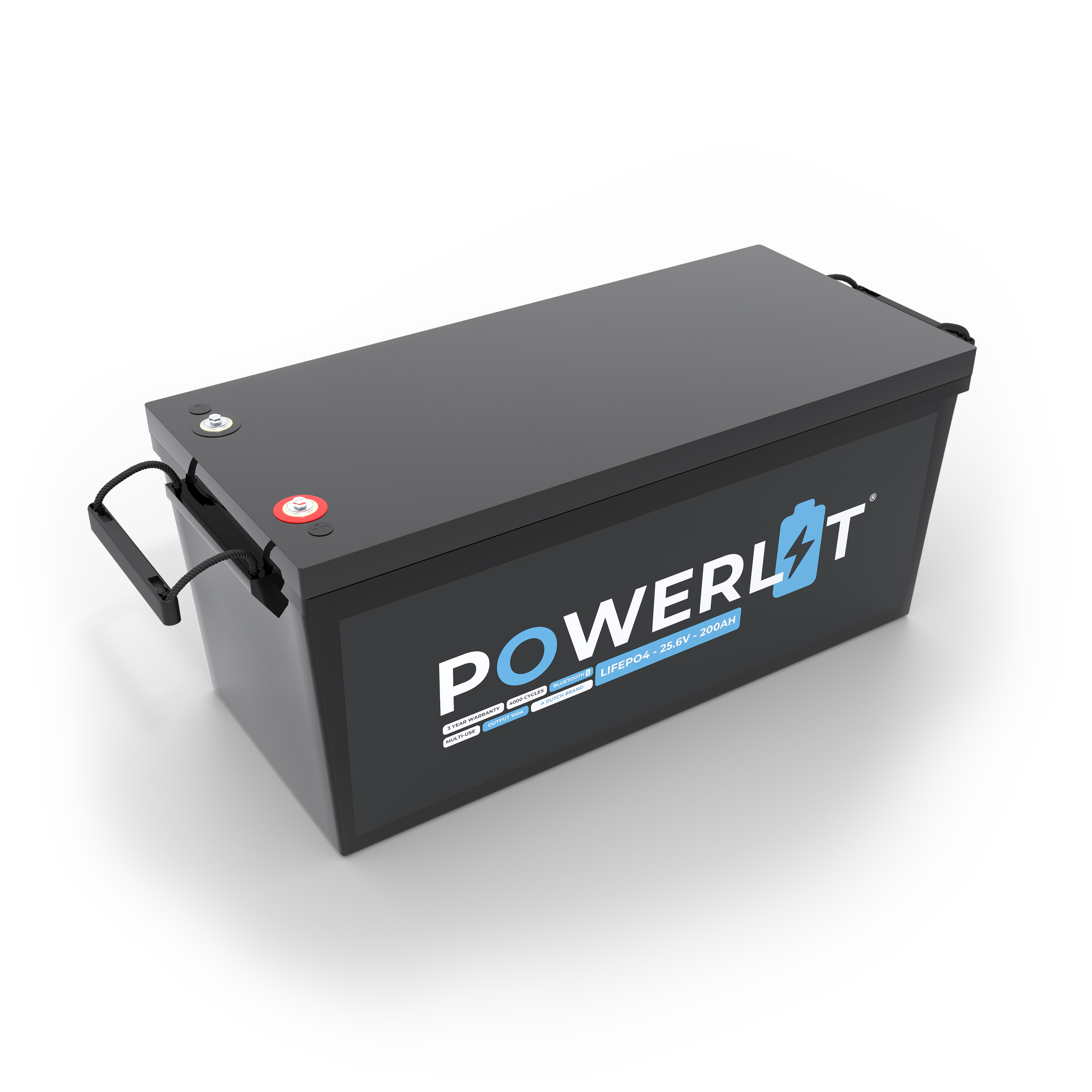 Powerlit® 24V 200Ah Lithium LiFePO4 Accu – Bluetooth – 6000 cycli – 5 jaar garantie (25,6V)